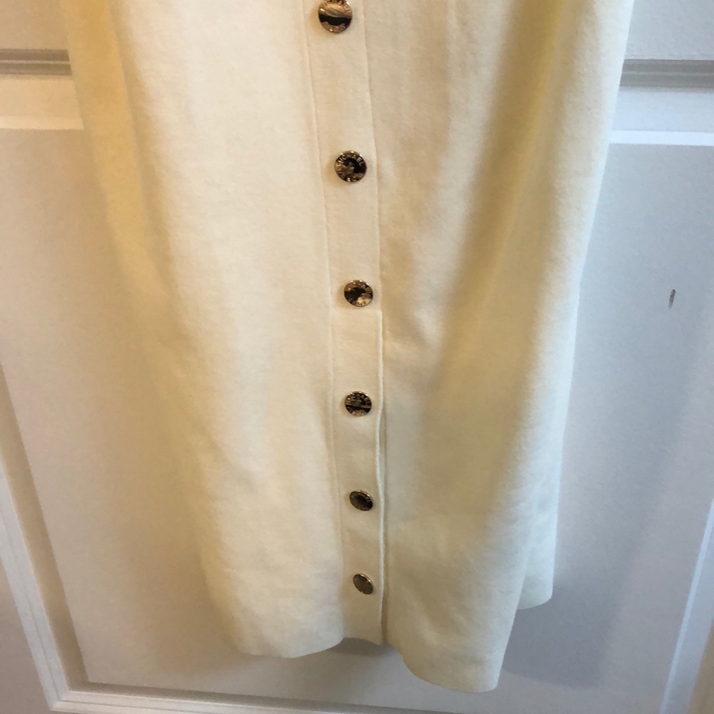 Michael Kors Cream Long Sleeve Dress L - Picture 9 of 15